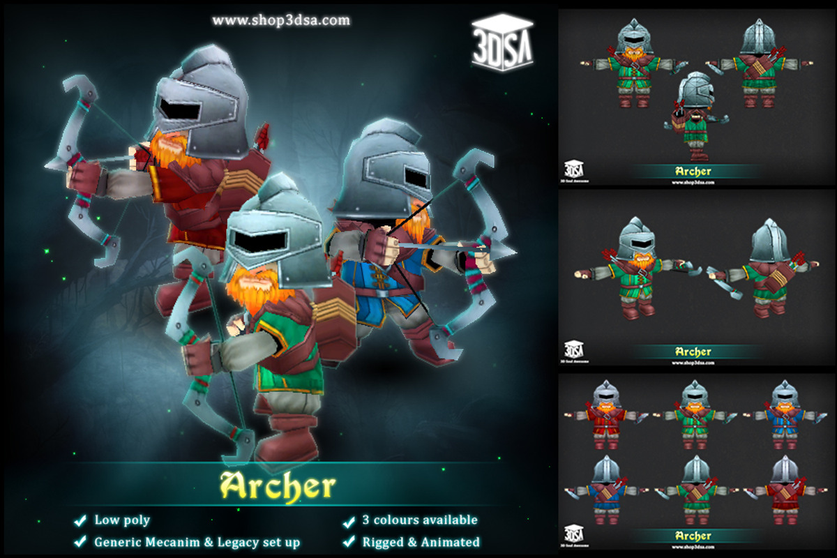 Archer, a Characters & Person 3D Model by Meshtint Studio (Photo 1 of 4)