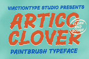 VT Artico Clover – Retro Brush Font