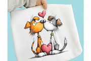 Whimsical Animals Best Friend Clipar, an Illustration by designcity5 (Thumbnail 4 of 5)