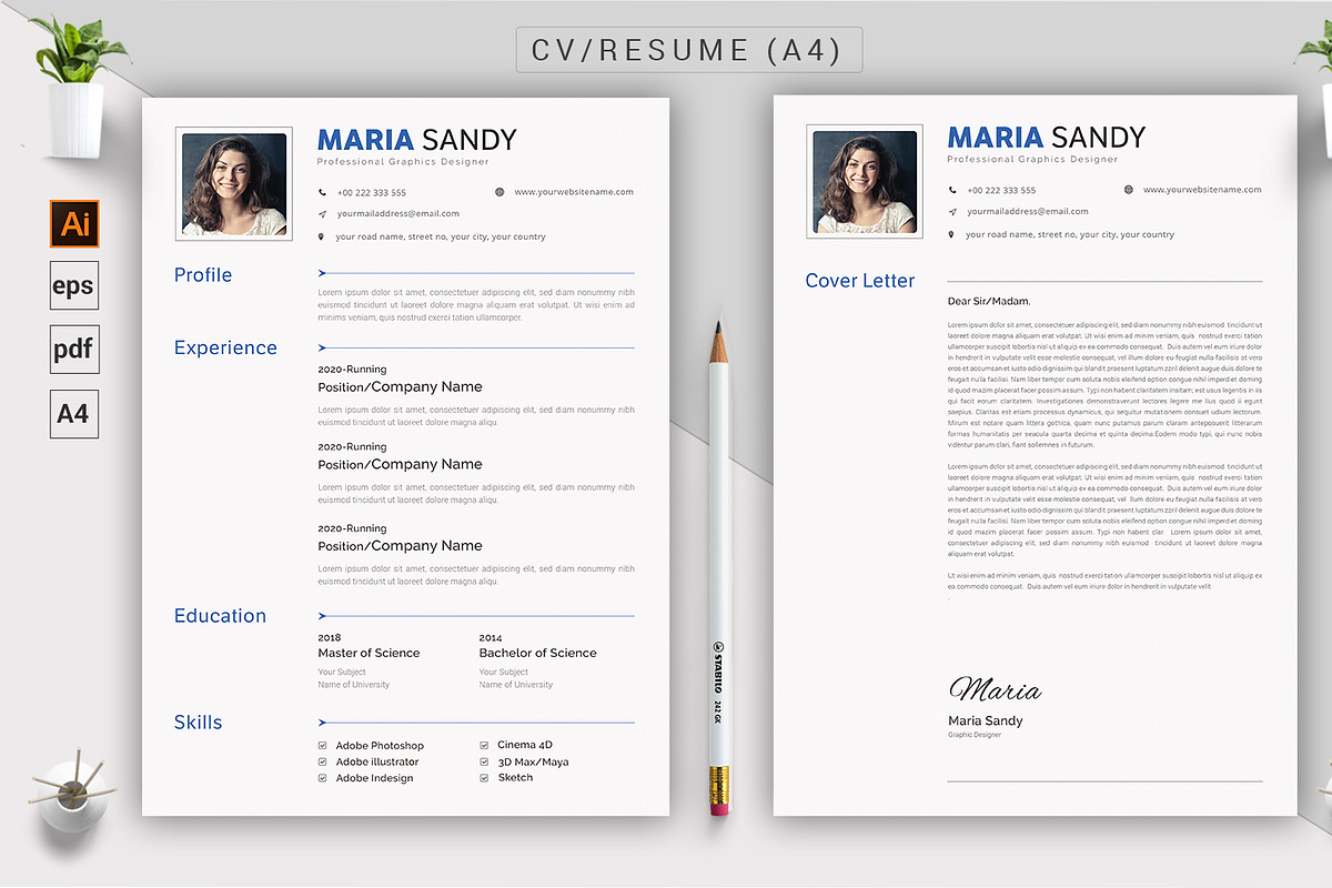 CV / Resume Template, a Resume Template by ARP Creation (Photo 5 of 9)
