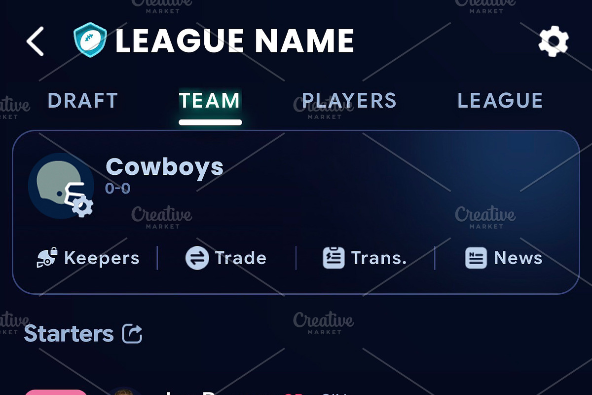 Custom Fantasy Football Helmet Icons, a Solid Icon by Nickosuave (Photo 12 of 14)