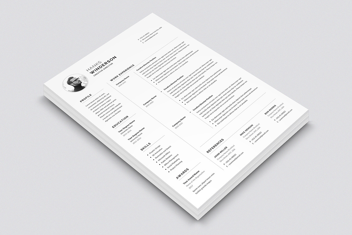 Resume/CV, a Resume Template by Orcshape Studio (Photo 3 of 5)