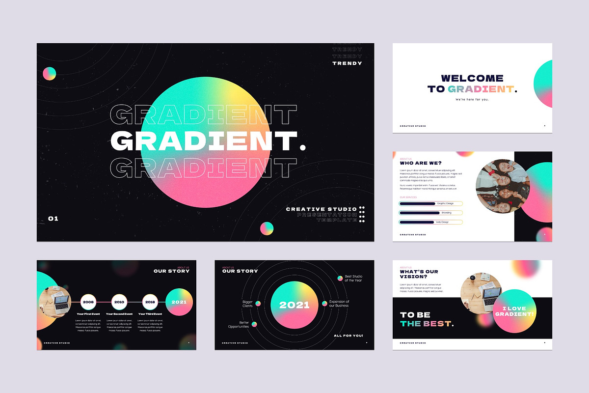 Animated Creative Studio Template, a Presentation Template by Angela Santos (Photo 3 of 6)