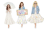 Hello Spring Easter Png Clipart, a Seasonal Illustration by Tanya Kart (Thumbnail 5 of 9)