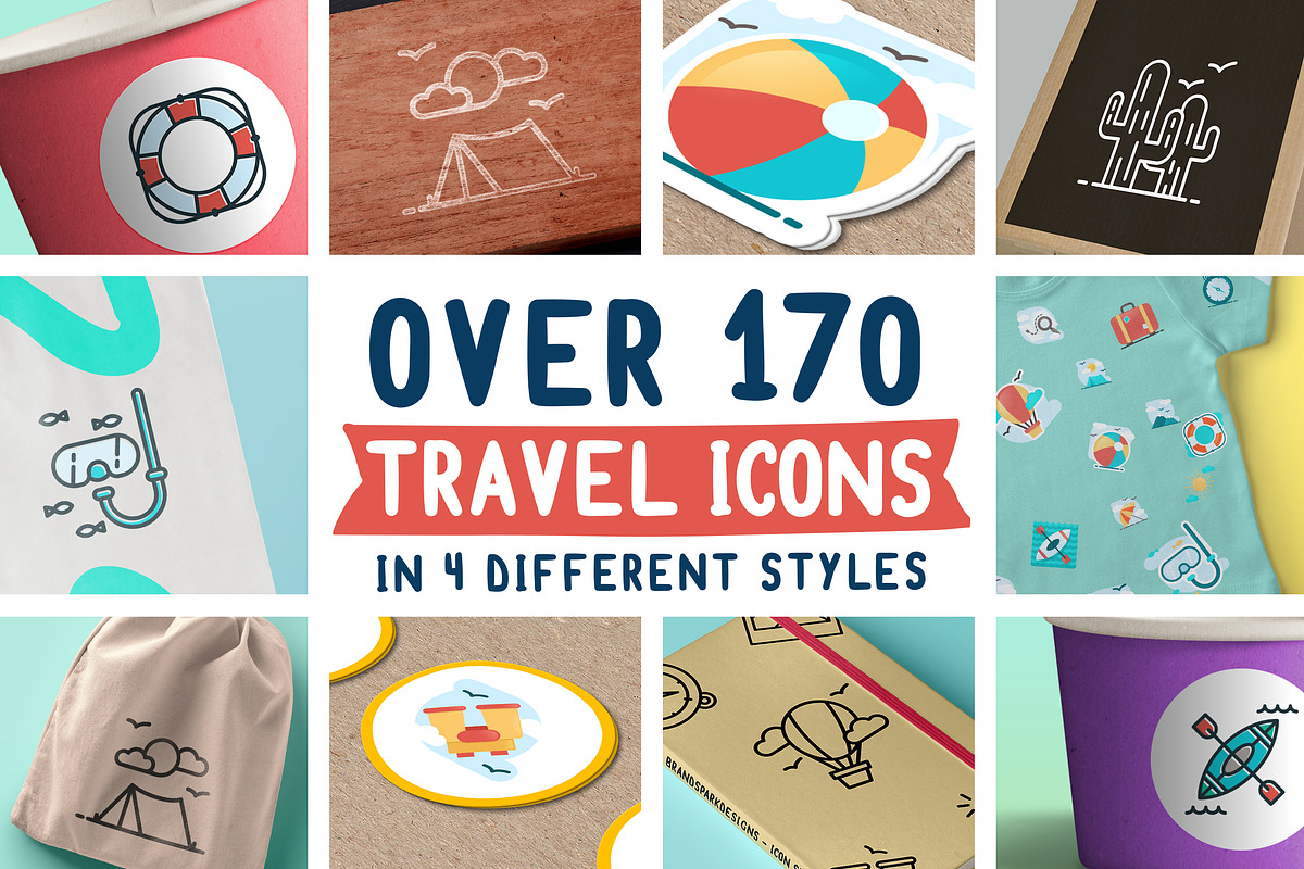 170 Travel Icons, an Outline Icon by Brandspark (Photo 1 of 11)