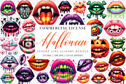 Spooky Halloween Lips PNG, an Illustration by SinaCreation (Thumbnail 1 of 7)