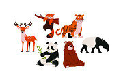 Forest Animal Doodle Illustration, an Animal Illustration by SLAB! Design (Thumbnail 2 of 3)