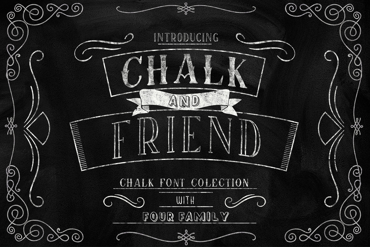 Chalk and Friend, a Font by alit design (Photo 16 of 18)