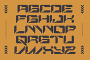 Modern Logo Font - Echocore Techno, a Sans Serif Font by Nirmana Visual (Thumbnail 2 of 9)