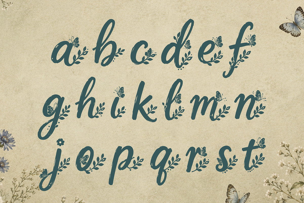 Aerisfly - Butterflies & Floral, a Script Font by HypeWorksCo (Photo 16 of 17)