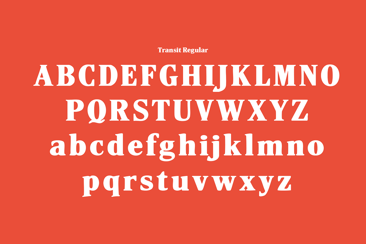 Transit Hand Drawn Serif Font Duo, a Serif Font by Tom Gordon Design (Photo 3 of 3)