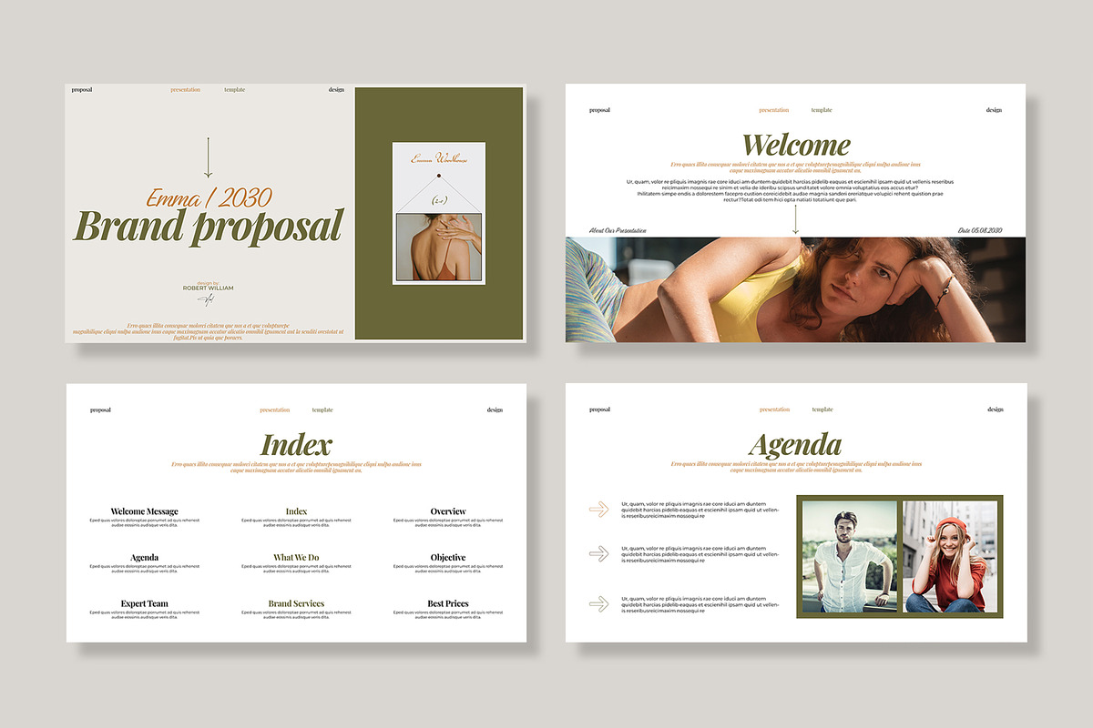 Brand Proposal Presentation Template, a Presentation Template by MightyDesign (Photo 2 of 8)