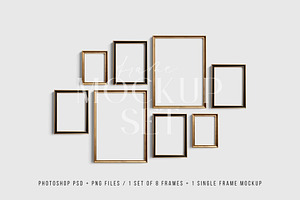 Gallery Wall Mockup Set Of 8 16