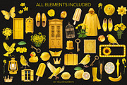 Everything Yellow Clipart Collection, an Object Graphic by IrinaCzaran (Thumbnail 3 of 7)