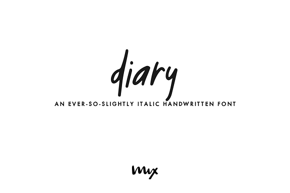 Diary — a Handwritten Font preview 8