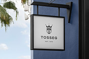 Logo Mockup Minimal Hanging Sign, a Product Mockup by Asylab (Thumbnail 1 of 5)