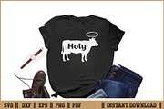 Holy Cow Funny Face Barn Life SVG, an Illustration by Handy Arts Studio (Thumbnail 2 of 3)