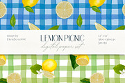 Lemon Citrus Digital Paper Pack, a Pattern Graphic by Elena Dorosh (Thumbnail 7 of 7)