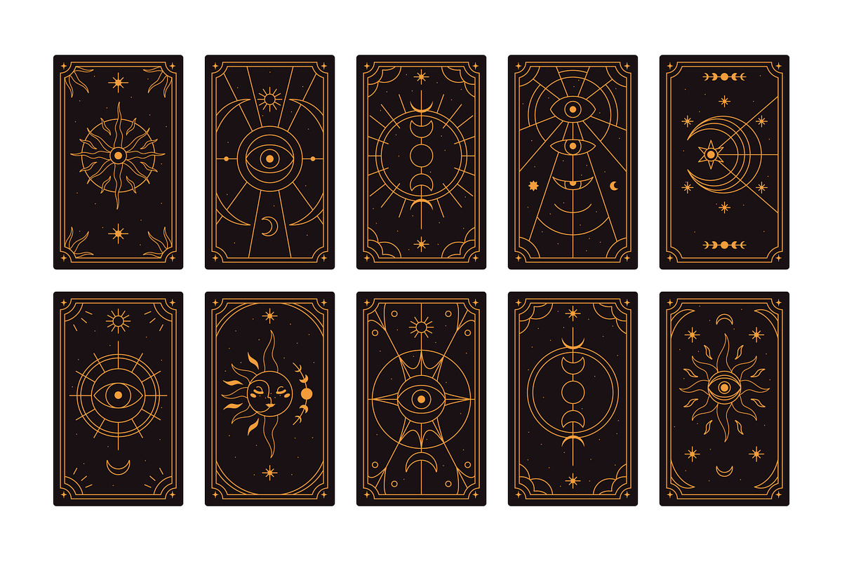 Magic tarot card back designs set, a Decorative Illustration by Good Studio (Photo 2 of 8)