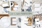 24 Business Card Mockups, a Household Mockup by Michèle Kae (Thumbnail 1 of 7)