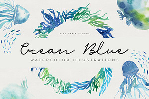 Ocean Life Watercolor Illustrations