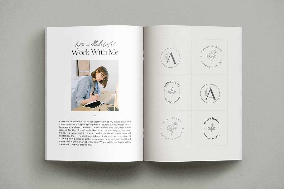 Megan CANVA Media Kit, a Magazine Template by Gillian Sarah (Photo 8 of 10)