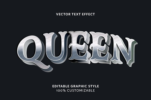 Silver Metallic Elegant Text Effect preview 3