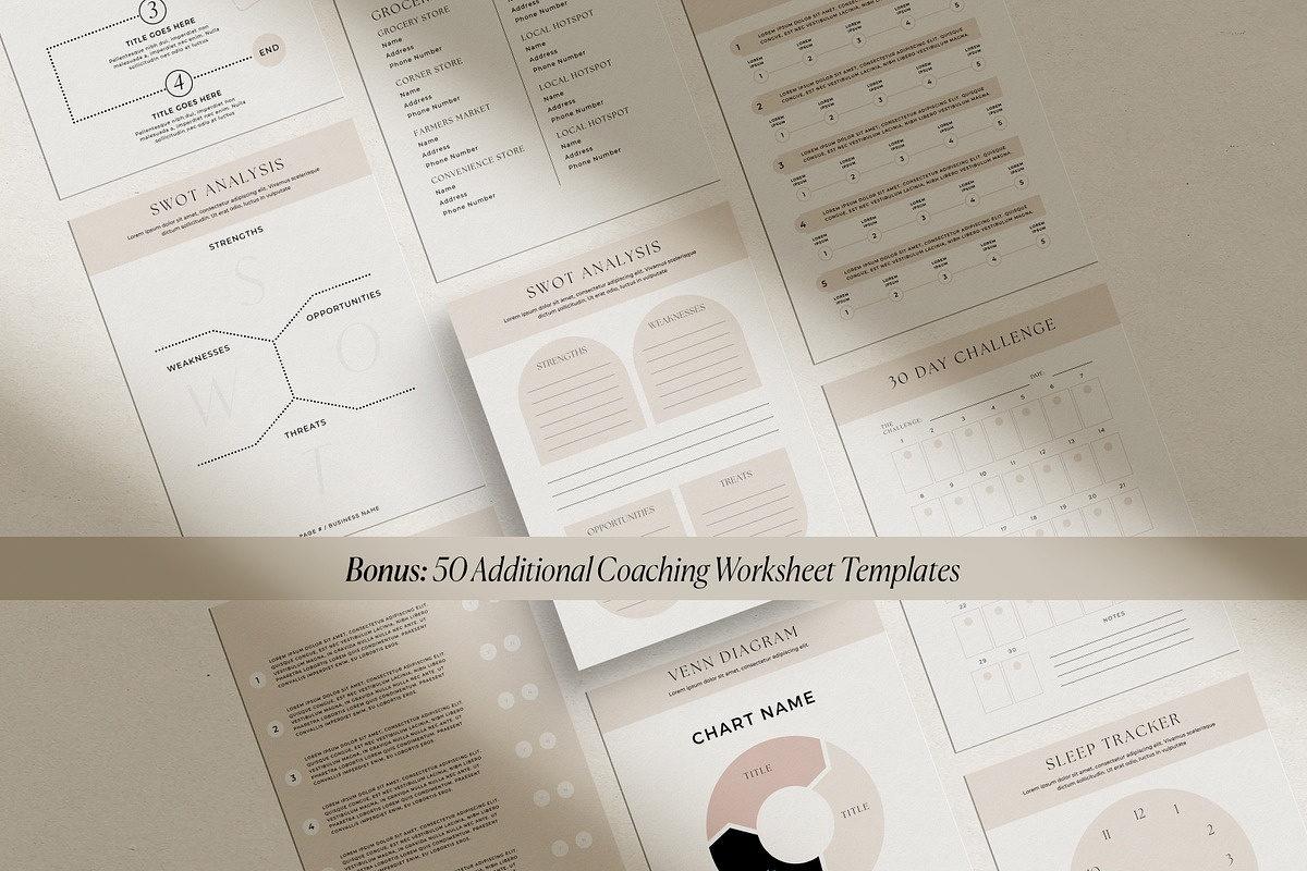 Coaching Lead Magnet Bundle Canva, a Marketing Template by HelloKarla (Photo 4 of 4)