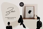 Zoe | Woman Figures & Silhouettes, an Object Graphic by Roma Design (Thumbnail 4 of 10)