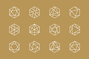 Geometric Line Hexagon Logo Element, a Branding & Logo Template by Signatoro (Thumbnail 3 of 3)