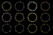 Floral vector AI wreaths and brushes, an Object Graphic by bigmomentsdesign (Thumbnail 11 of 11)