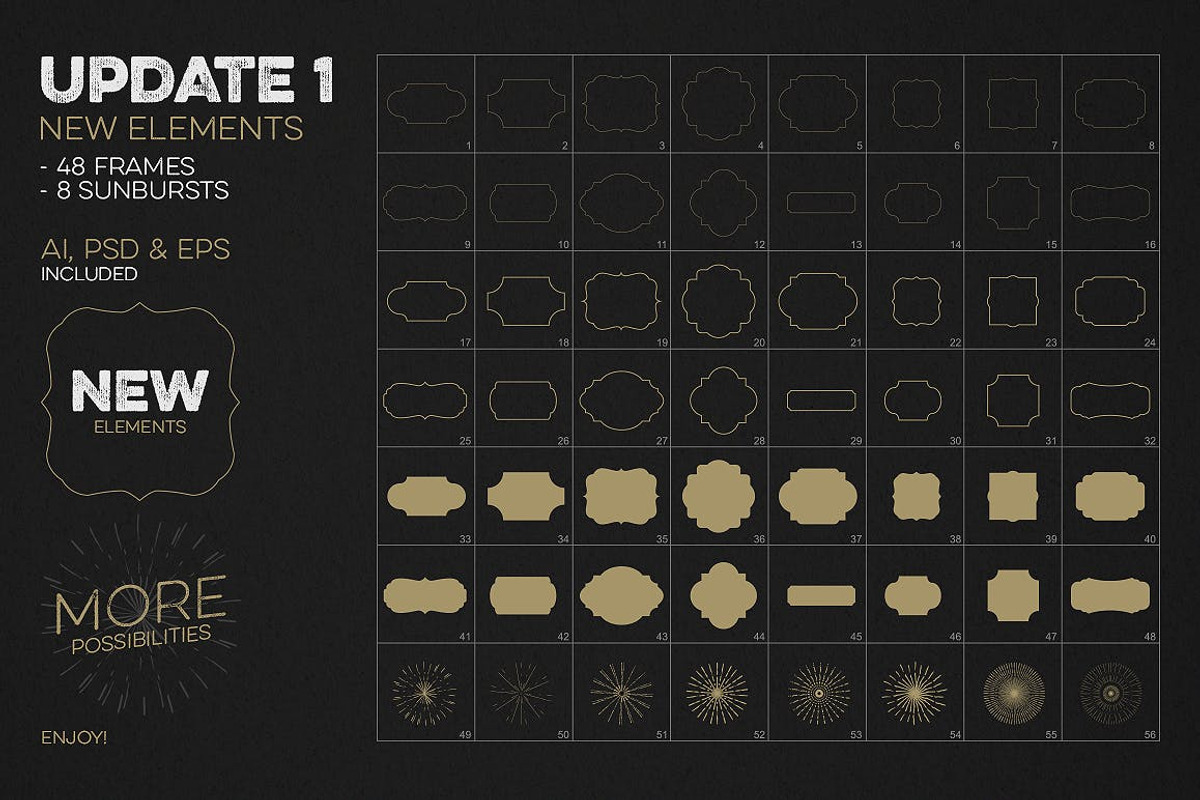 Premium Logo Element Kit, a Branding & Logo Template by UInstrument (Photo 7 of 12)