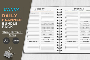 Canva Editable Daily Planner