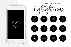 100 Instagram Story Highlight Icons