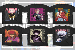 2800 Anime PNG T-shirt Designs