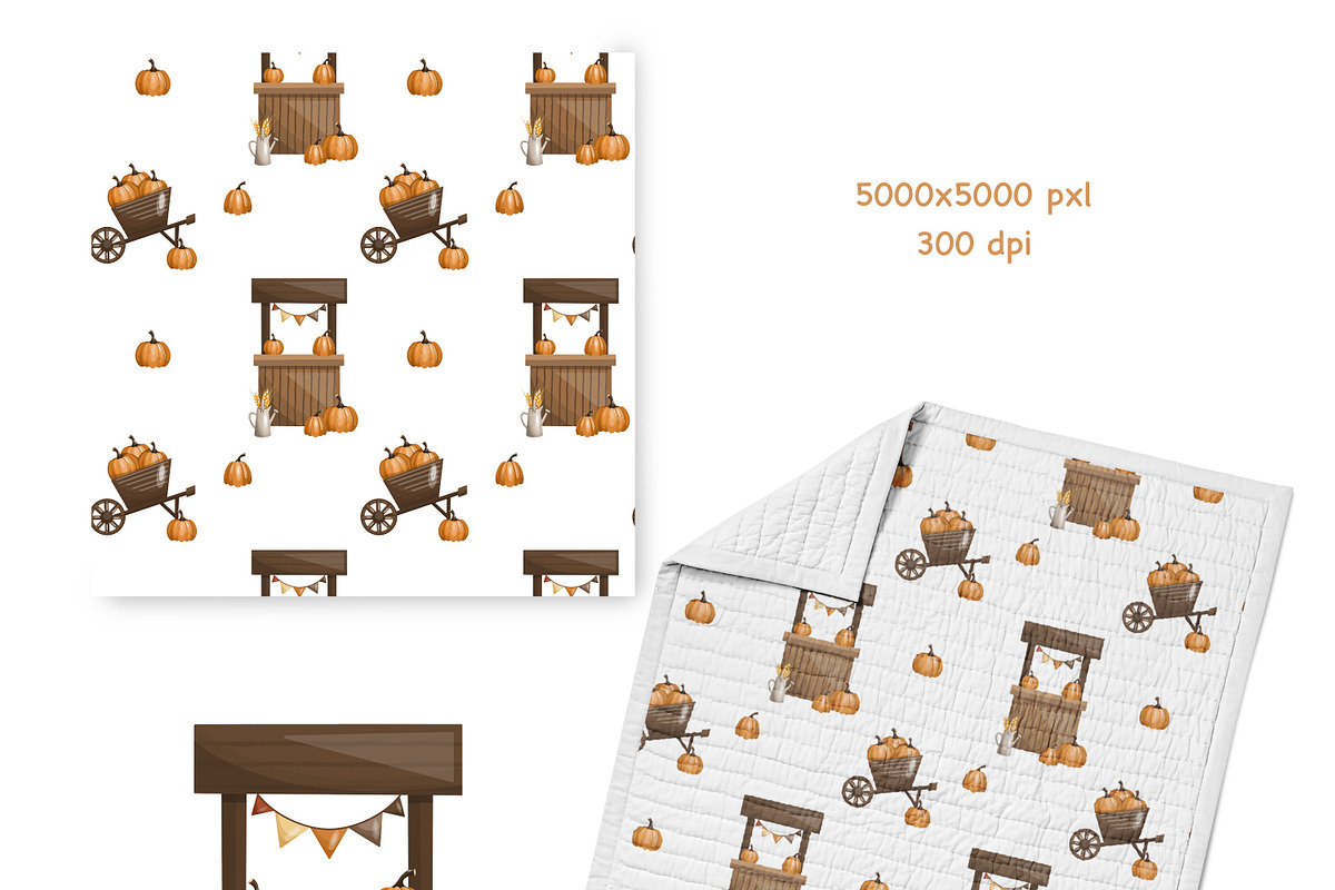 Autumn farm-kids collection, a Seasonal Illustration by Linerisyart (Photo 11 of 23)