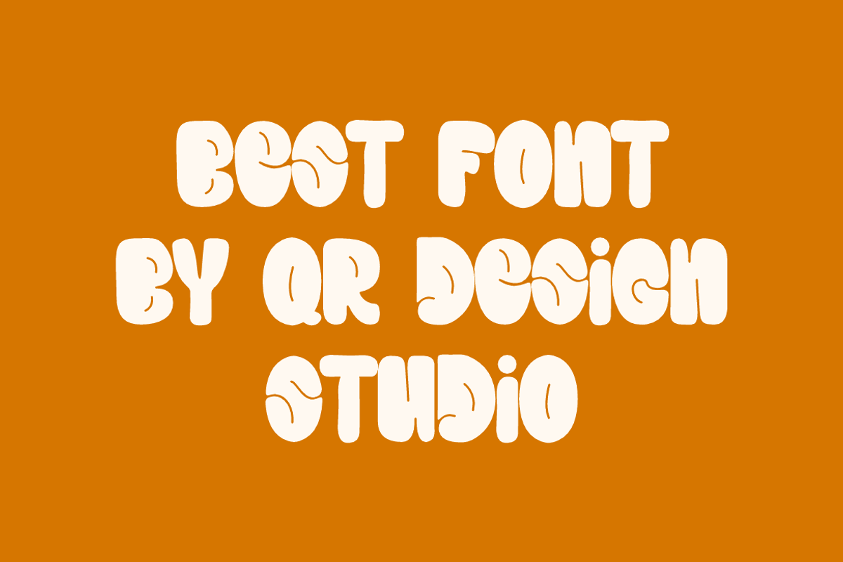 Funny Onedur - Groovy Font, a Sans Serif Font by QR Design Studio (Photo 3 of 6)