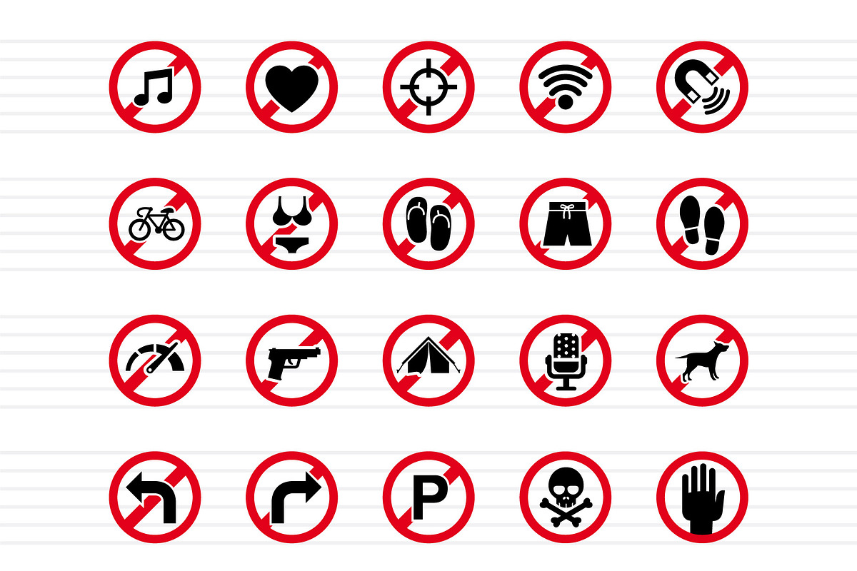 100 Forbidden Signs - Icons, an Icon by doghead (Photo 5 of 6)