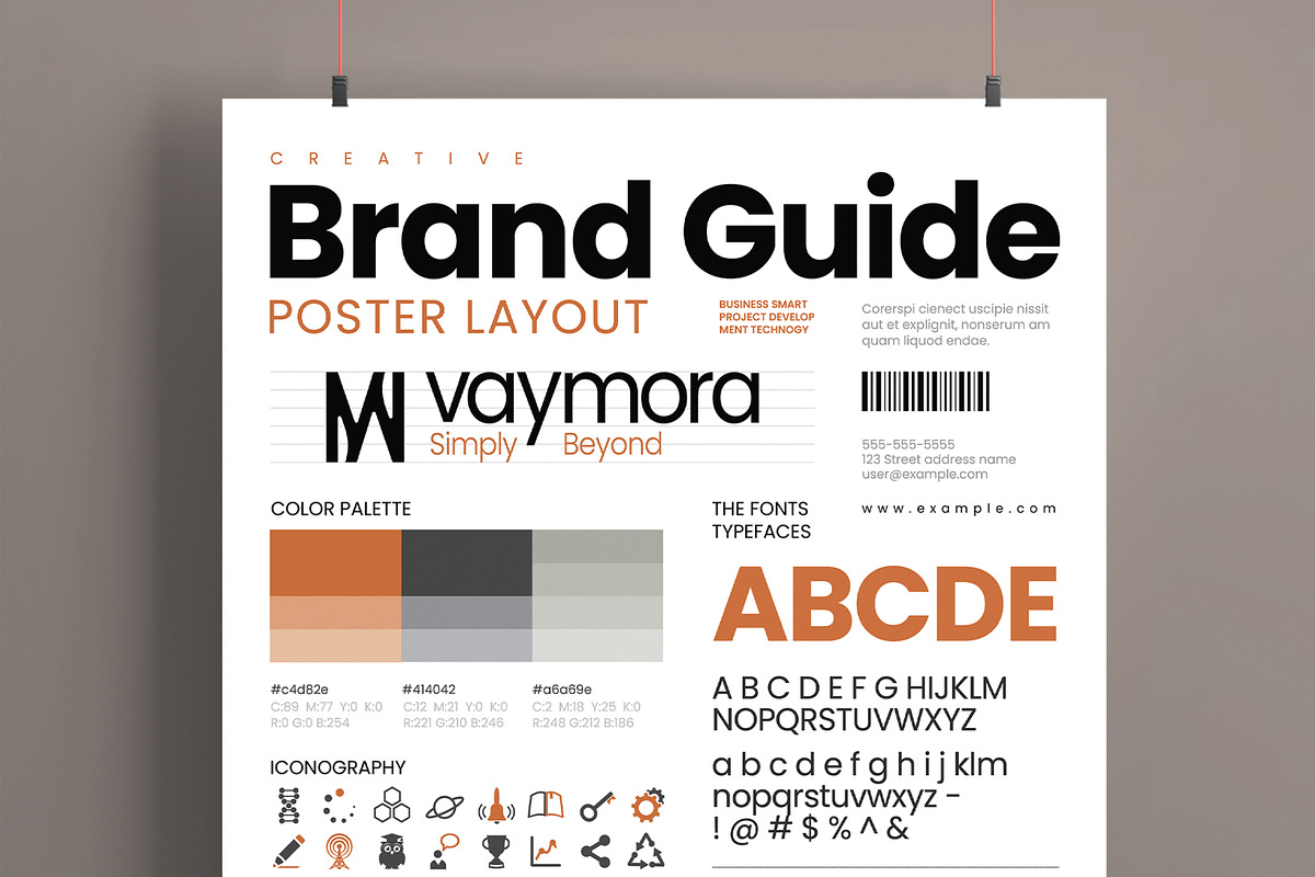 Brand Guideline Poster Layout
