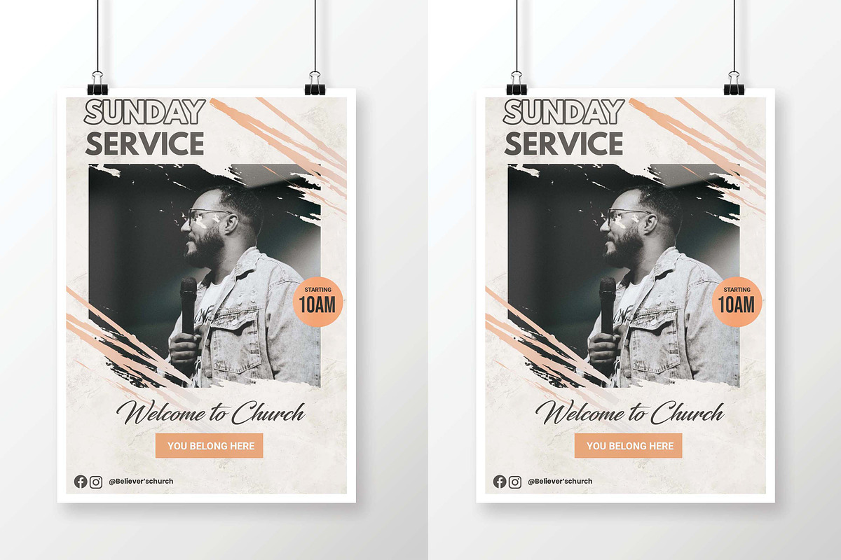 Sunday Service Flyer, a Social Media Template by Believe Creatives (Photo 2 of 2)
