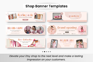 Etsy Shop Templates Bundle Kit