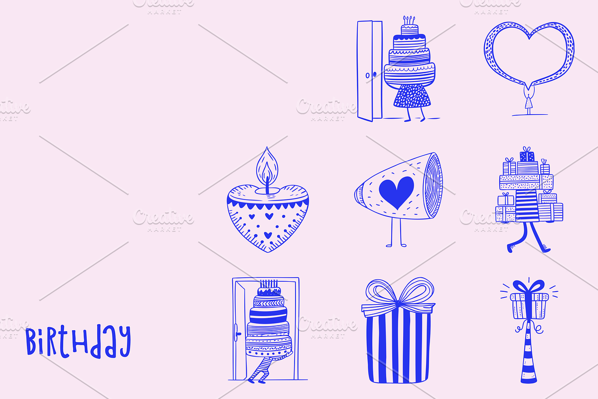 1001 Cute Doodles Bundle, an Object Illustration by Danil Polshin (Photo 5 of 65)