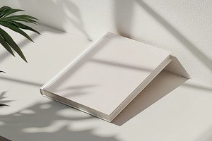 Blank Book Mockup Minimalist Design, a Background Photo by Pixeness Studio