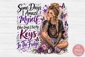 Some Days I Amaze Myself PNG, a Person Illustration by Rose Art