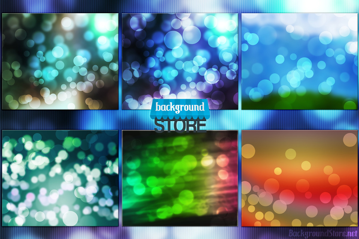 50 Bokeh Backdrops Bundle preview 3