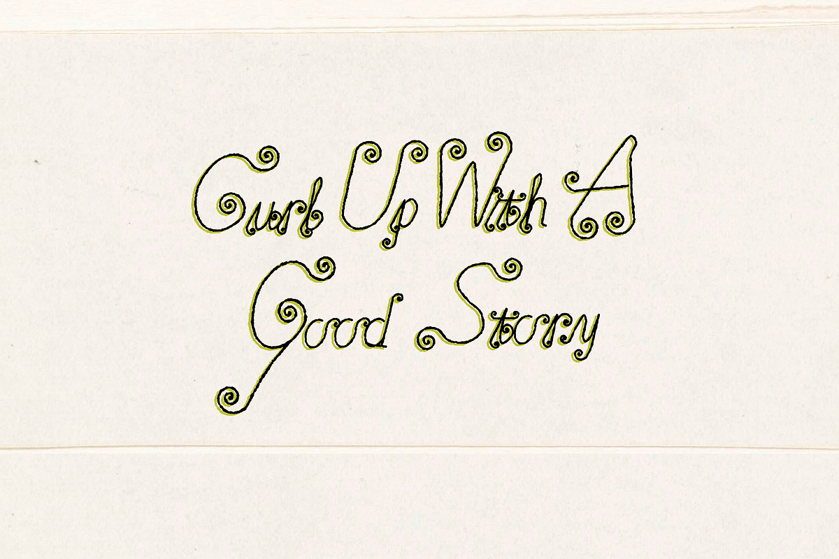 Tendril Tale - Monoline Display Font, a Handwritten Font by Lilithcollageart (Photo 2 of 10)