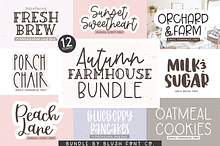 AUTUMN FARMHOUSE FONT BUNDLE