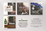 WILDWOOD Instagram Templates Pack, a Social Media Template by Mikko Lemola (Thumbnail 5 of 6)