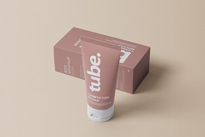 Cosmetic Tube & Box Mock-up