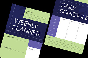 Modern Daily Weekly School Planner